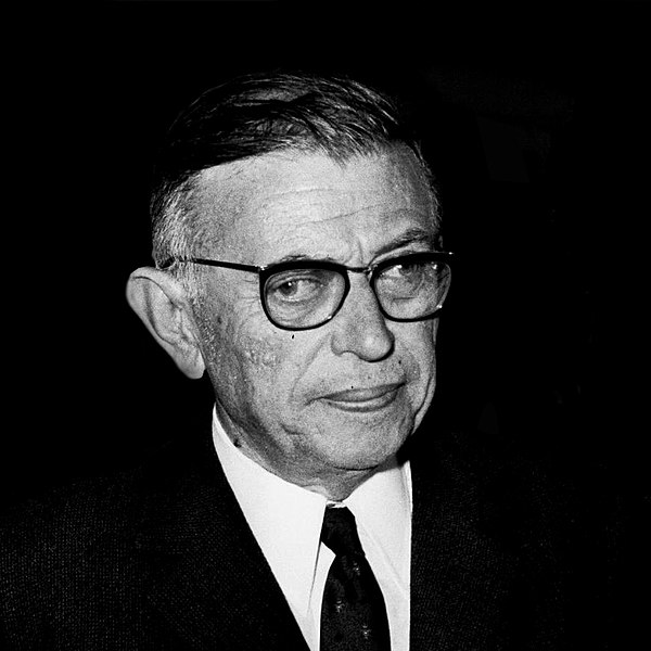 Jean-Paul Sartre, filósofo, romancista, dramaturgo e crítico literário francês