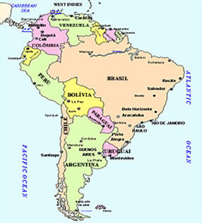 O Brasil ocupa grande parte da América do Sul