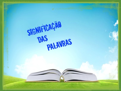 Inteirar-se do processo de significação das palavras é, sobretudo, sinal de competência linguística