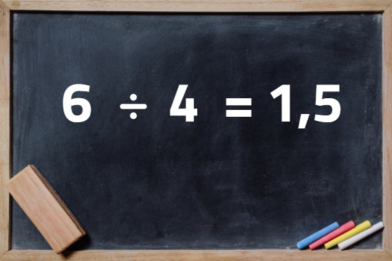 A divisão é uma das quatro operações matemáticas básicas