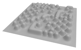 Imitação de imagens de átomos em microscópio de tunelamento por varredura