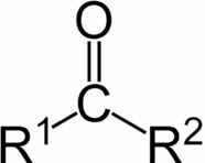 Grupo funcional carbonila ligado a dois átomos de carbono.