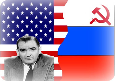 O senador norte-americano Joseph McCarthy criou, na década de 1950, a política anticomunista que ficou conhecida como macartismo