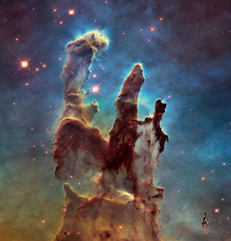 A Nebulosa de Águia é conhecida como um berçário estelar, recheada de protoestrelas – estrelas em estágio inicial de formação