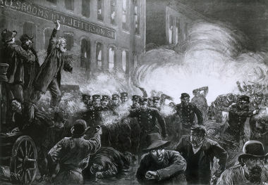 A revolta de Haymarket, ocorrida em Chicago, nos EUA, em 1886, foi um dos marcos para a instituição do Dia do Trabalho