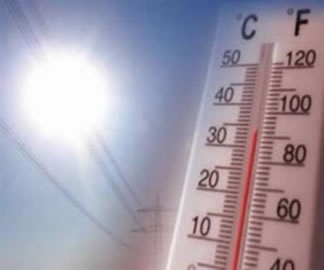Os altos índices da temperatura