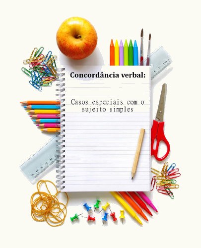 O verbo pode ter concordância especial em alguns tipos de sujeito simples