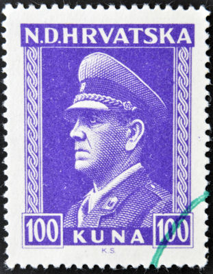 Ante Pavelic foi o líder do Ustasha e comandou o Estado Independente da Croácia (1941 - 1945) *