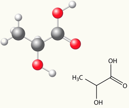 O ácido lático é uma substância que apresenta em sua estrutura um carbono quiral