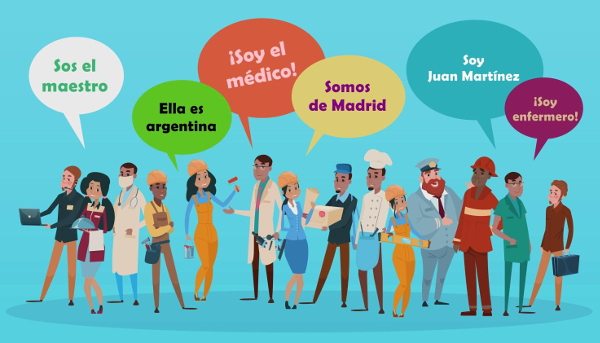 O verbo ser é utilizado em diferentes situações comunicativas tanto em Português quanto no Espanhol