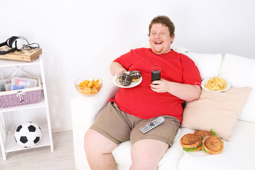 A obesidade relaciona-se com vários fatores, entre eles, a má alimentação e o sedentarismo