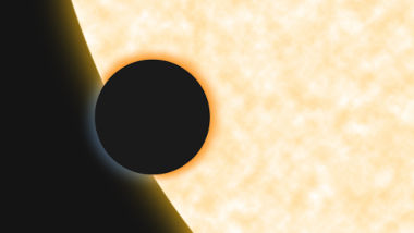 Quando Vênus ou Mercúrio passa na frente do Sol, ocorrem os chamados trânsitos de Vênus e Mercúrio