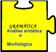 Uma relaciona-se à Morfologia e outra à Sintaxe