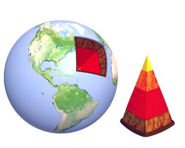A Terra é formada por várias camadas internas