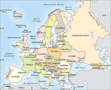 Mapa da Europa