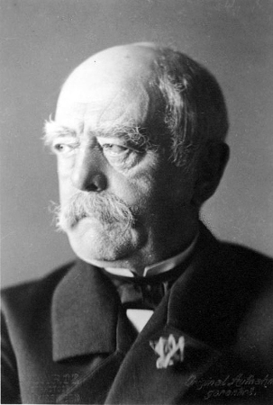 Primeiro-ministro Otto von Bismarck, principal protagonista do processo de Unificação Alemã