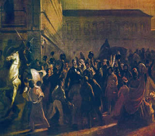 Tela Estudo para a Questão Christie, do pintor Victor Meirelles (1832-1903)
