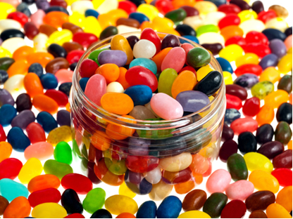 As balas são exemplos de produtos industrializados que recebem diferentes tipos de flavorizantes