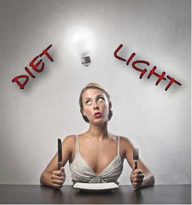 Você sabe dizer se uma pessoa que quer emagrecer deve comer um alimento diet ou light?