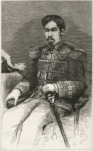 Imperador Meiji, o primeiro imperador japonês após a restauração do poder imperial