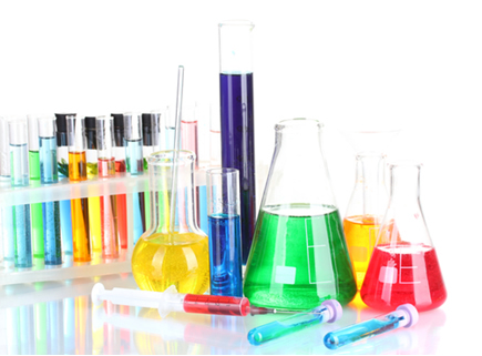 Algumas vidrarias de laboratório