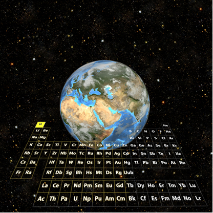 O hidrogênio é o elemento mais abundante do Universo e o nono mais abundante na Terra