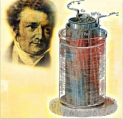 A pilha de Daniell foi construída em 1836
