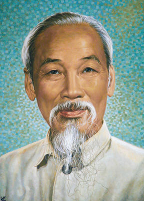Ho Chi Minh foi o líder dos Vietminh na luta contra o domínio colonial dos franceses *