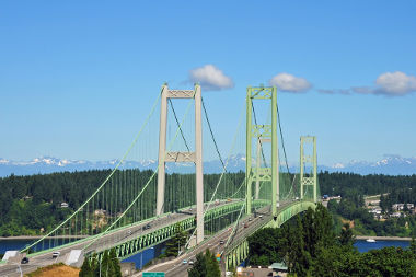 Nova ponte em Tacoma Narrows, Washington – EUA