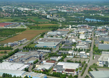 Área industrial na cidade de Offenburg, Alemanha