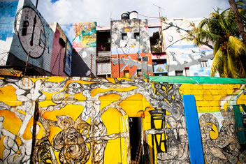 O grafite hoje representa um movimento de vanguarda, pois é a arte das ruas que luta para romper com as diferenças.*