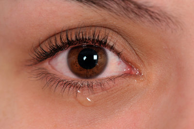 As lágrimas estão presentes nos olhos para garantir a sua proteção